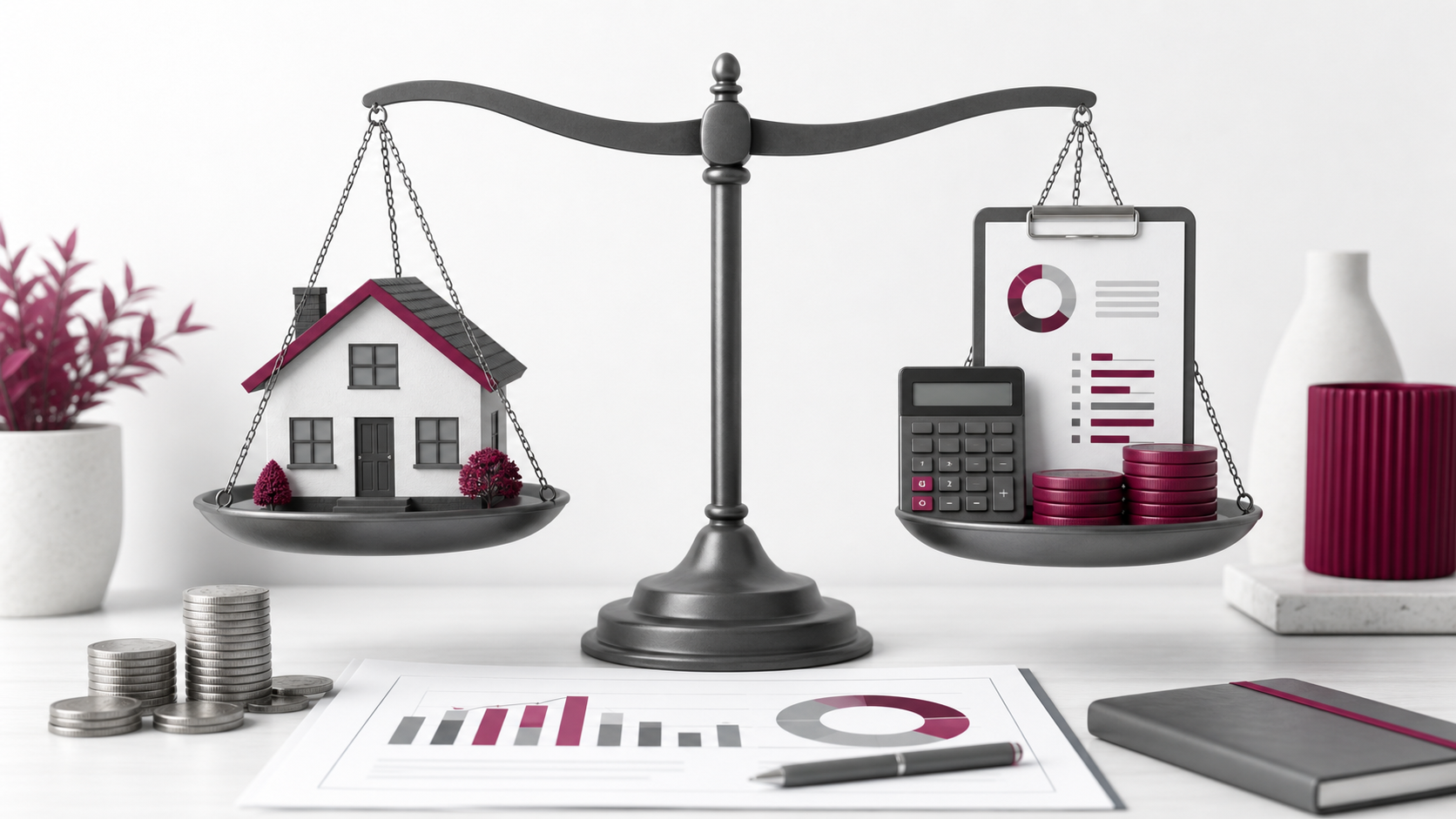 Financial planning illustration for mortgage debt-to-income assessment